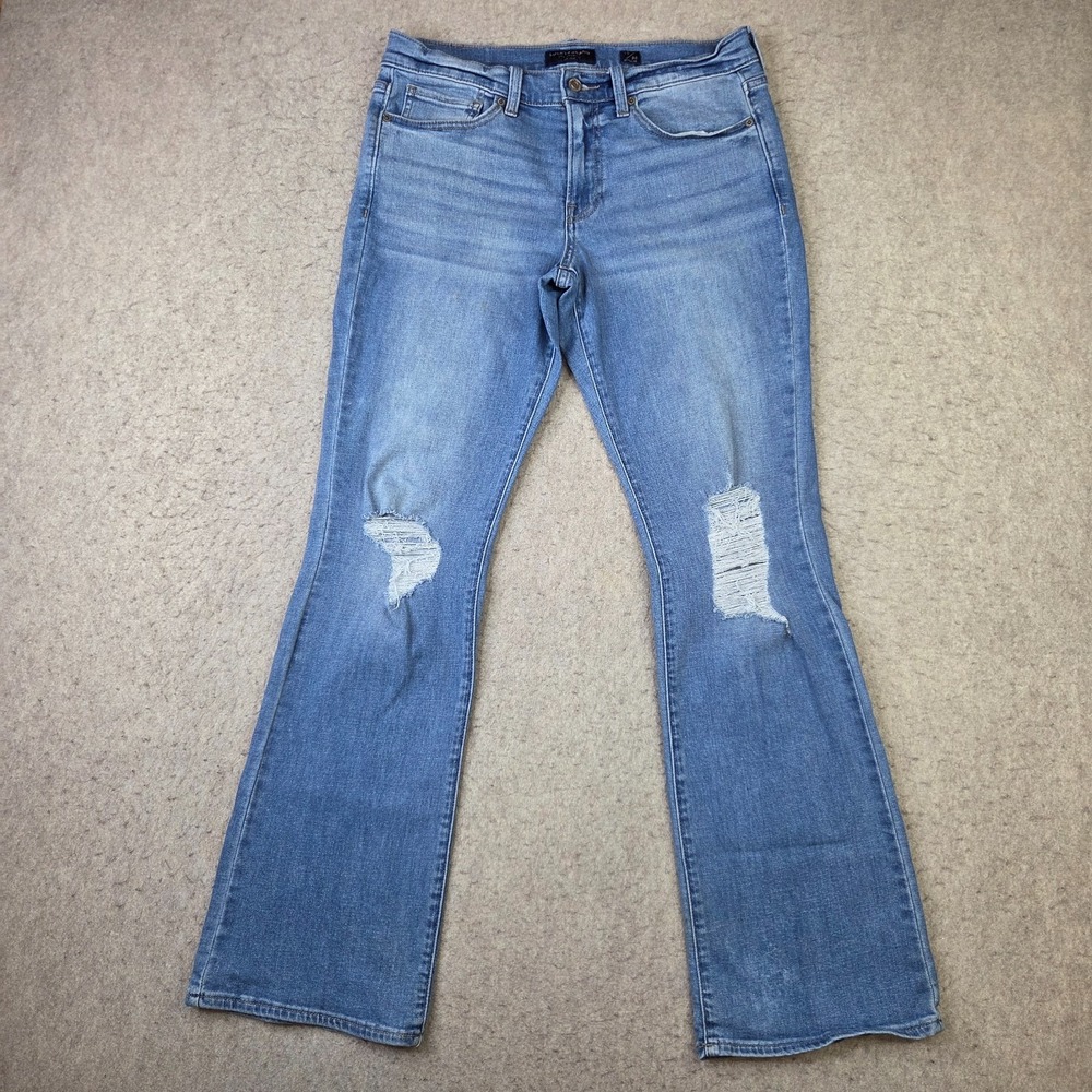 Lucky Brand Sweet Boot Jeans Womens 10/30 R Light Wash Stretch Denim Distressed